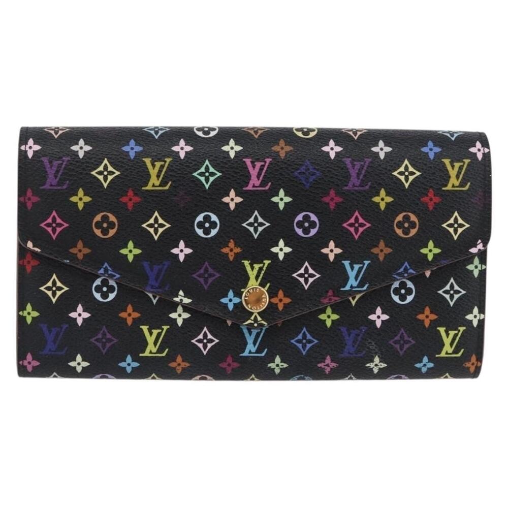 Louis Vuitton Monogram Multicolor Portefeuille Sarah Wallet Black